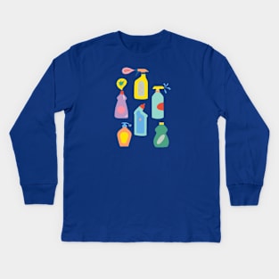 A Clean Day Kids Long Sleeve T-Shirt